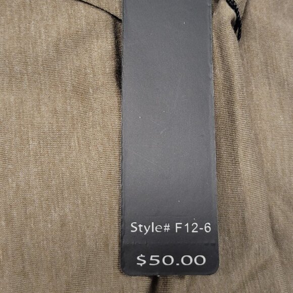 light Brown Long Sleeve Cowl Neck Blouse Top Various Sizes Size S Size XL -NW - Picture 3 of 8